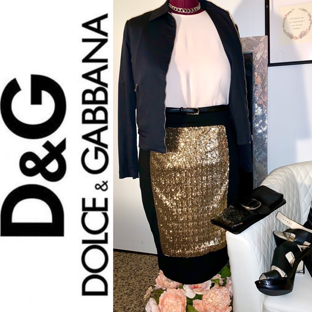 Authentic & Vintage, D&G Black Jacket w/ Zippers